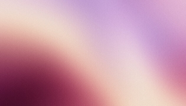 Abstract background with diagonal glowing nude champagne spotlight beam and dusty mauve plum grainy noise texture