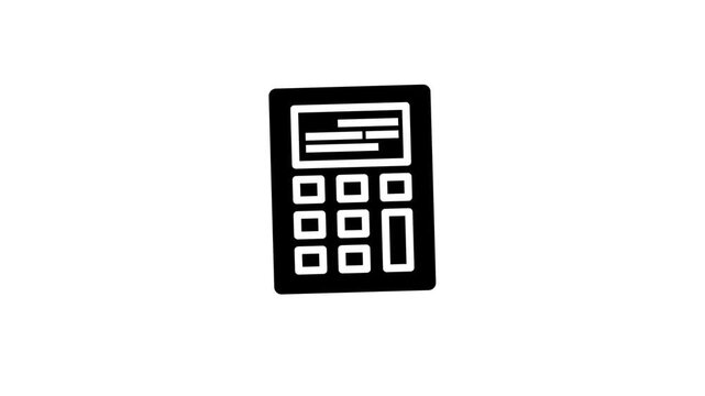A small calculator moving around on the screen.