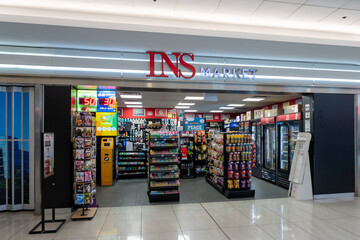 Obraz premium Toronto, Ontario, Canada - September 16, 2026: An INS Market convenience store in Toronto, Ontario, Canada. INS Market is a Canadian retail chain known for snacks, drinks, lottery tickets, and everyda
