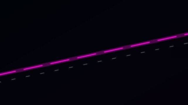 Magenta Diagonal Line Pair Animation