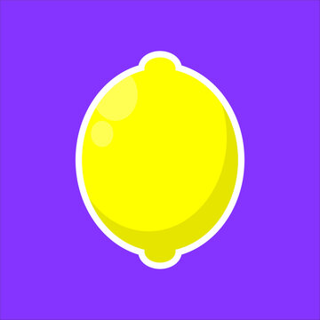 vector illustration of a lemon