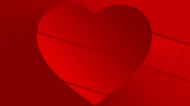 A Red Heart Shape Symbol 4K