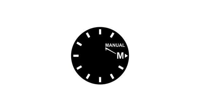 Manual Mode Dial on a Camera.
