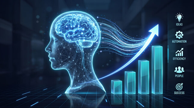 Artificial intelligence driving business growth through automation, efficiency, innovation and data driven decision making