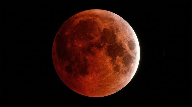 A blood red lunar eclipse over France on August 28th The total lunar eclipse as seen from France in August Red moon during a lunar eclipse event occurring in France in Astronomy view of a lunar