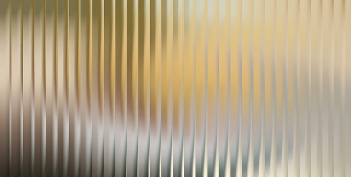 Abstract background, with vertical metallic, ribbed texture and