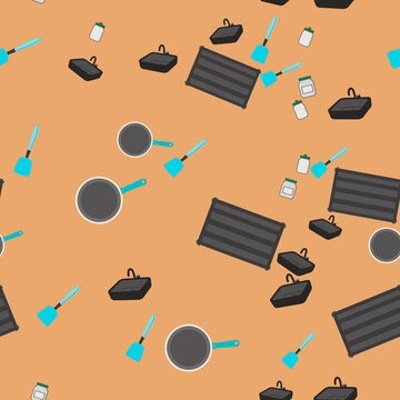 Kitchen Utensils and Cooking Pattern