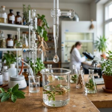 Botanical Research In A Well-Equipped Laboratory Setting