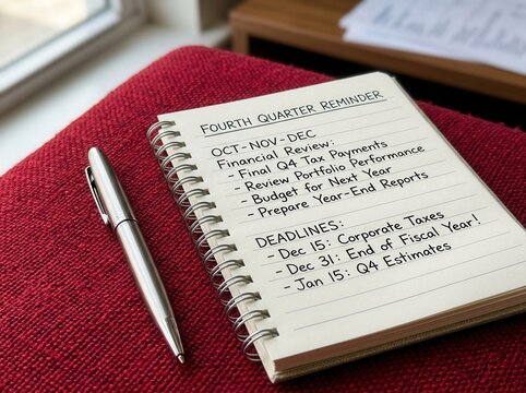 Fourth Quarter Business Planning And Financial Reminders