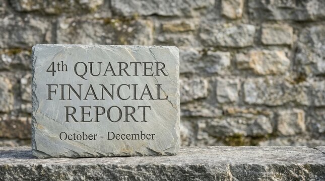 Fourth Quarter Financial Report Carved In Stone