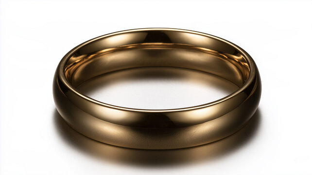 gold ring isolated white background