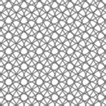 abstract grid vector tessellation woven sine wave lattice network pattern black white texture