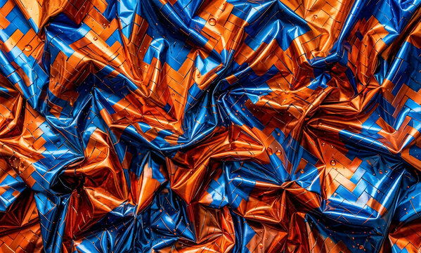Colorful Crumpled Wrapper Paper