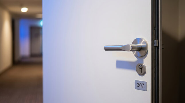 Open door hotel room silver handle labor shortage impact hospitality service