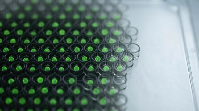 Genomics medicine personalized testing in laboratory plate supports scientific research and healthcare innovation