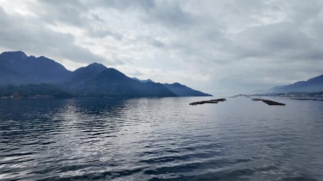 瀬戸内海の島々の風景