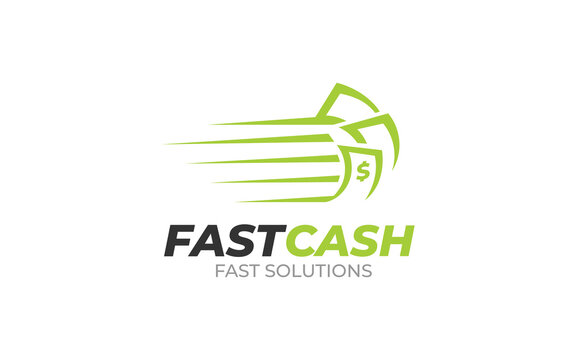 Illustration graphic vector of fast cash payment business logo design