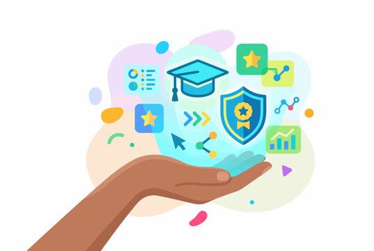 Education and Student Protection Support Concept Illustration