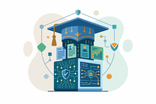 Student Data Security and Educational Privacy Protection Concept