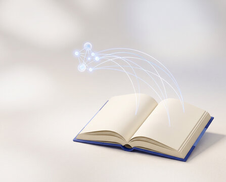 Open book links to digital network for learning and knowledge