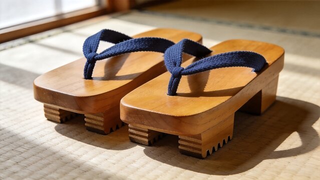 Japanese Traditional Geta Wooden Footwear
