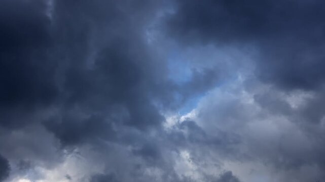 Time-lapse, Dramatic cloud atmosphere with thunderclouds, Austria