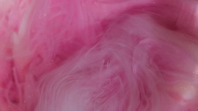 Haze wave defocused. Mist swirl. White pink vortex smoke blending color abstract background. Paint pigment fluid floating vapor whirl texture.