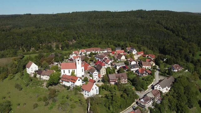 The historic old town of Aach im Hegau, Constance County, Baden-W&uuml;rttemberg, Germany, Europe
