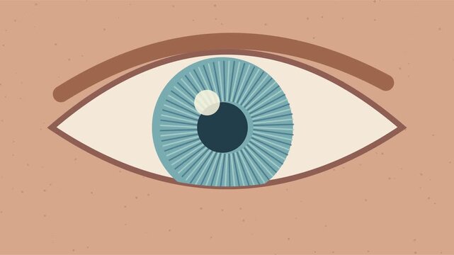 &OElig;il bleu illustr&eacute; avec sourcil roux et peau couverte de taches de rousseur