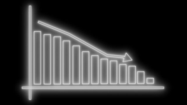 Financial Growth Graph Animation Featuring Increasing Business Performance Bars