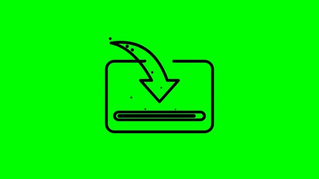 Download icon animation for web and interface design