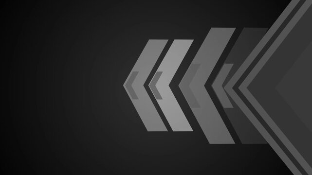 Abstract background with layered chevron arrows pointing left animation
