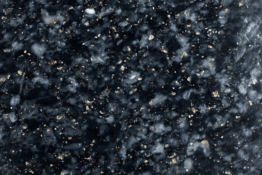 Black Granite Stone Texture Speckled Rock Background