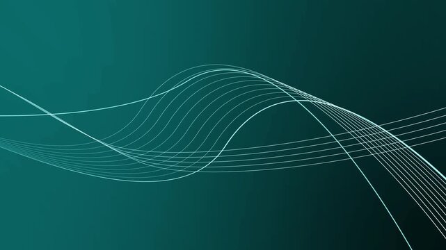 Abstract flowing lines creating a smooth wave pattern with a clean modern look animation
