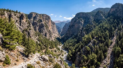 Fototapeta premium Greece Samaria Gorge Gorge Landscape