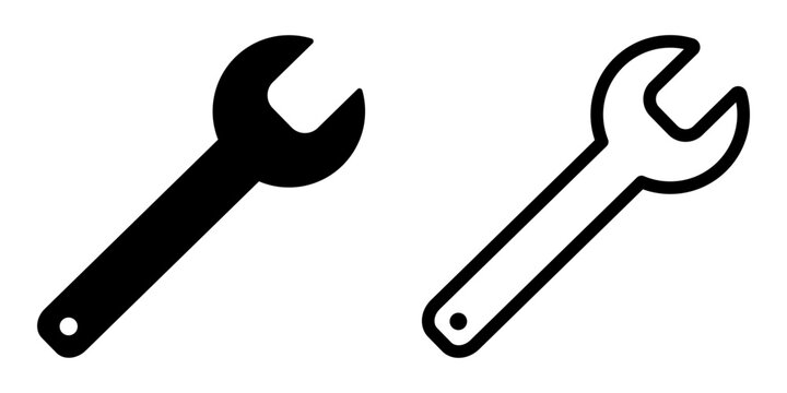 set of spanner illustrations