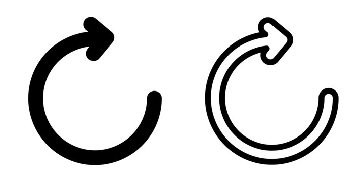 set of vector reload, refresh icons