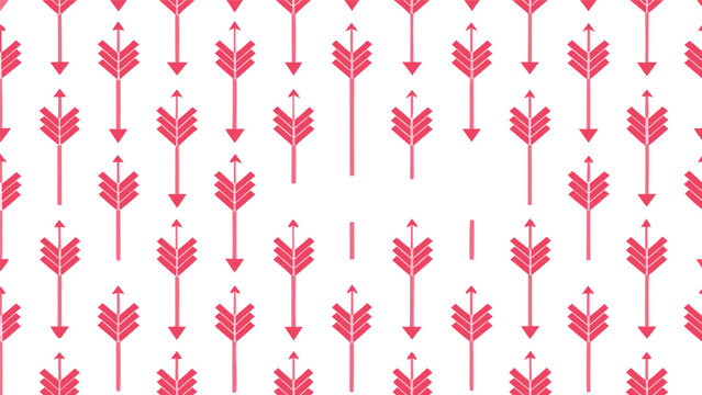 Pink arrow geometric seamless pattern vector background tribal graphic design textile with geometric seamless background abstract illustration wallpaper backdrop bohemian decoration ornament