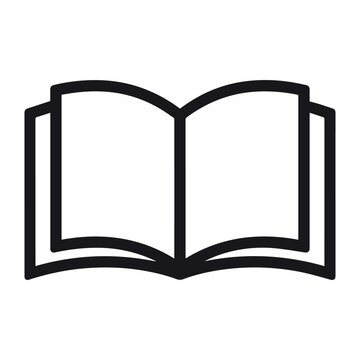book vector flat book icon outline for reading literature and study