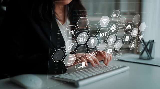 AI and IoT form an intelligent digital infrastructure linking data, connectivity, analytics, blockchain, cloud, and security systems in a seamless network. Marrow