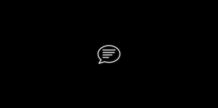 Chat message bubbles popping up animation.Animated three dots typing icon for chat and message activity.4 k video