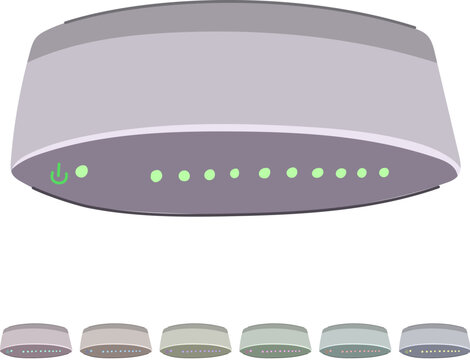 vlan network switch cartoon. router firewall, traffic data, connectivity management vlan network switch sign vector