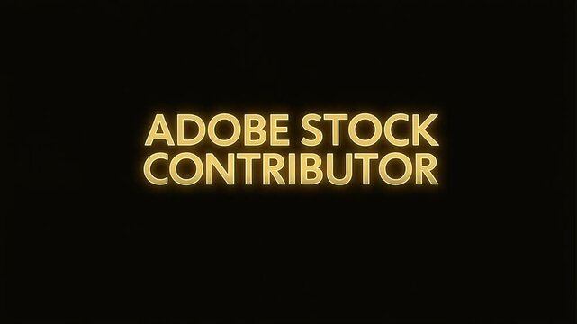 Adobe Stock Contributor animation on dark 