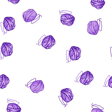 pattern wool ball yarn cartoon. fiber skein, thread handmade, textile weaving wool ball yarn sign vector