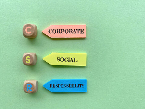 Corporate Social Responsibility CSR Business Concept for ethical business and sustainable practices.