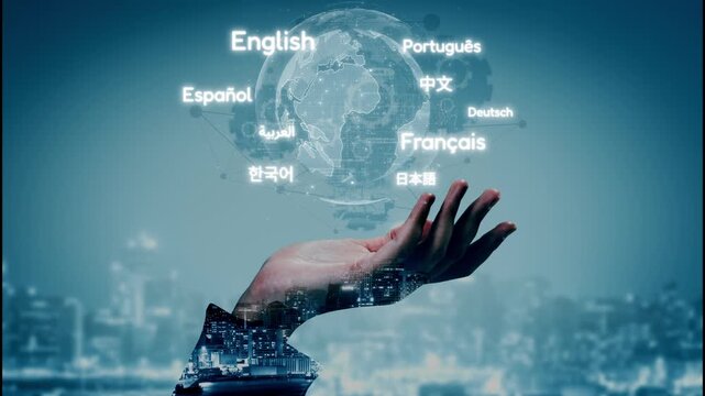 Global communication with multiple languages, digital translation tools, multilingual technology, cross-cultural communication, and virtual language learning environments. Muxer