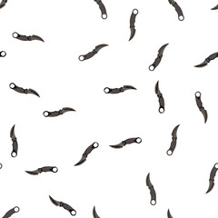 Obraz premium pattern metal military knife cartoon. metal military knife sign vector