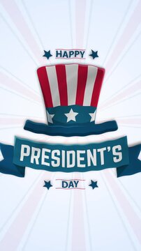  Happy President Day Background Vertical