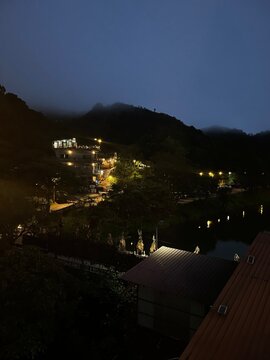 night in the Pilok village Kanchanaburi, Thailand