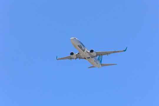 Greater Bay Airlines Boeing 737-800 on landing approach on June 28 2026 at Fukuoka Airport Japan